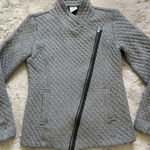 CAbi Womens Size XSmall Asymmetrical Quilted Gray Jacket Coat Style 3025 Photo 0