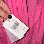 Bardot  dress Amelie Tiered Linen blend NEW Size 8 medium pink pop lined Photo 3