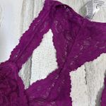 Free People Plum Lace Bralette M MSRP $38 Boho Intimates Wireless Photo 6