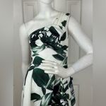 ASOS Palm Print One Shoulder Scuba Dip Back Prom Dress Size 2. C9 Photo 15