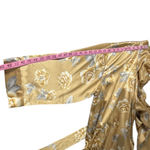 Victoria's Secret Vintage  Gold Floral Satin Long Sleeve Kimono Robe OS Y2K Retro Photo 5