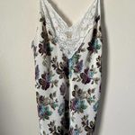 Val Mode Lingerie Cream Floral Slip Dress USA Made Size S Photo 3