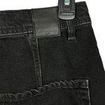 We The Free Free People SZ 27 Jeans Super Wide Leg Button-Fly Hi-Rise Black  Photo 6