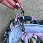 Kona Sol Double Ruffle Green Pink Tropical One Piece Swimsuit SMALL Photo 4