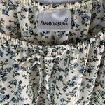 Fashion Bug  L Blue and Green Floral Peasant Mini dress Photo 1