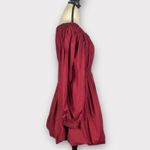 Ulla Johnson  Martine Bubble Minidress Women's 2 Burgundy Long Sleeve NWOT Photo 5