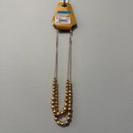 Monet Gold Tone Beaded Statement Necklace Photo 3