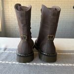 Dr. Martens Yuba Boots Brown Combat Ribbon Laces Photo 3