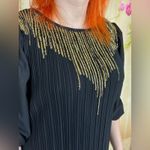 GOOD TIMES Vintage Party Dress Womens Size 8 Glitter Special Occasion Cocktail Black Photo 3