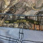LA Society  Gray Paisley Print Coated Slim Fit Mid Rise Jeans 10 Photo 3