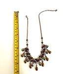 Robert Rose gold silver bronze tone beaded choker necklace Gold Photo 3