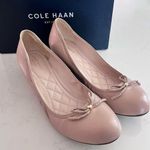 Cole Haan Women's Tali Grand Lace Wedge Pump 40mm, Maple Sugar Photo 0