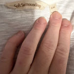 Soft Surroundings White Lace Crochet Caftan Swim Cover-up Poncho w/ Tassels Size S/M. Photo 4