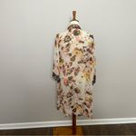Cato Kimono Cardigan Duster Floral Oversized Lightweight Pink Black Yellow Photo 6