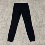 Frame  Jeans Womens 25 Skinny Black Stretch Pockets Raw Hem Photo 5