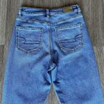 American Eagle  Stretch Mom Jeans Classic Blue High Rise Tapered Ankle Length 0 Photo 10