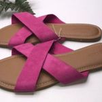 Old Navy Bright Pink Cross Strap Slide size 7 Photo 6
