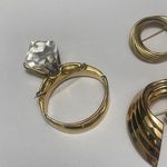 Lot Of 3 Costume Brooch Pins Gold Tone Photo 11