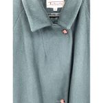 Talbots Vintage Wool Blend Green Medium Length Coat Size 10 Photo 6