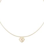 Kendra Scott Madison Rose Gold Necklace Pendant Square Charm Photo 8