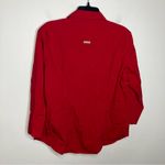 Columbia Red button down shirt 3/4 sleeves women’s size XL 100% cotton Photo 6