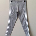 Adidas  Women's Medium Classic 3 Stripes Gray Gym Jogging Tight Leggings CY4761 Photo 0