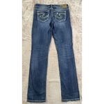 Silver Jeans Silver Aiko Women's Straight Low Rise Blue Denim Distressed Size 29 Photo 2