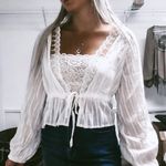 Boutique White Top Size XL Photo 0