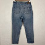 American Eagle  Distressed Curvy Mom Jeans Stretch Size 14 Long Photo 1