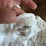 Greylin Arnette White XS Boho One Shoulder Crochet Blouse Top X0900 Photo 4