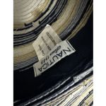 Nautica  Women's Wide Brim‎ Sun White Hat Blue  Tan Stripes OS Beach Cruise Photo 6