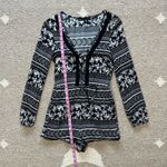 House of Harlow 1960 Ainsley Long Sleeve Boho Floral Print Romper XS Photo 6