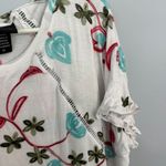 Liv Los Angeles Lightweight Crewneck Top w/ Embroidered Floral Vine Plus Size 2X Photo 5