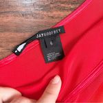 Jay Godfrey  • Paradis One Shoulder Dress orange red 100% silk cocktail mini Photo 3