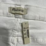 Madewell Cali Demi Boot White Raw Hem Jeans Women's Plus Size 37P Petite Photo 3