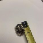 Gold Tone Four Leaf Clover Shamrock Brooch Tack Pin Photo 5