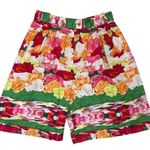Vintage 80s KENZO Colorful Floral Pleated High Photo 0