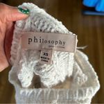 Philosophy White Cable Knit Sweater  Photo 7