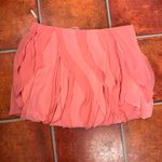 Karen Millen 100% Silk Pink Ruffle Skirt Size US 10 Photo 1