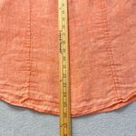 J.Crew Baird McNutt Irish Linen Button Down Shirt Women's 14 Coral Long Sleeve Photo 6