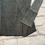 Free People ribbed long sleeve Grey fade Wash Long Sleeve oversized XS Photo 3