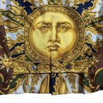 Burberrys Silk Scarf Print RARE VINTAGE Sun Moon Celestial Vest Womens Size 6 Photo 10