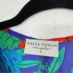 Dress Forum  Blue Red Tropical Print Jumpsuit Womens S Beachy Vacation Casual Photo 3