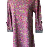 Kate Spade Marker Floral Ruffle Sweatshirt Dress Photo 5