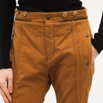 Chloé CHLOE WOMENS DESIGNER BIKER TROUSER PANTS KHAKI BROWN ITALIAN 34/ US 0 Photo 11