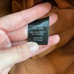 Haute Monde Faux Suede Pleated Mini Skirt Size L Brown Rust Schoolgirl Y2K Fall Photo 8