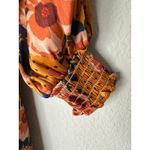 Free People  Morning Light Floral Retro Printed Long Sleeve Mini Dress Size 2 Photo 9