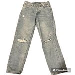 BLANK NYC The Madison Crop Denim Ripped High-Rise Crop Jeans Blue Size 27 Photo 0