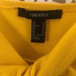 Forever 21 Yellow Tank Crop Top Photo 2