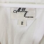 Milly  OF NEW YORK Size 2 Black White Embroidered Sleeveless Shift Dress Photo 5